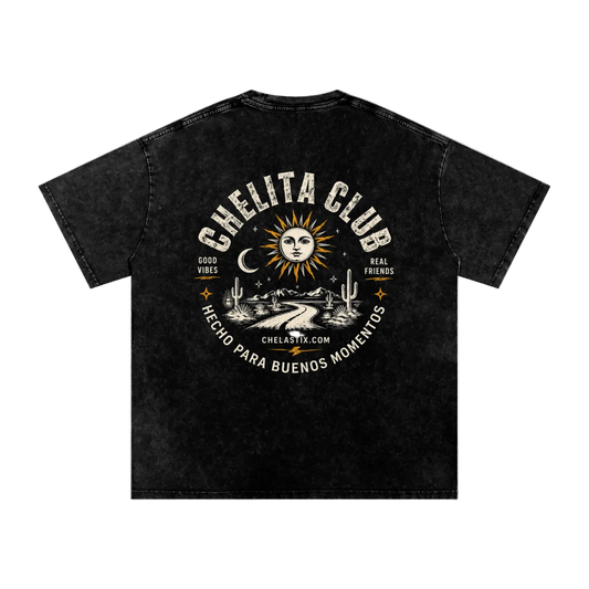 Gray t-shirt with text on the back on a white background