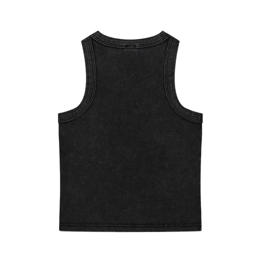 Black tank top on a white background