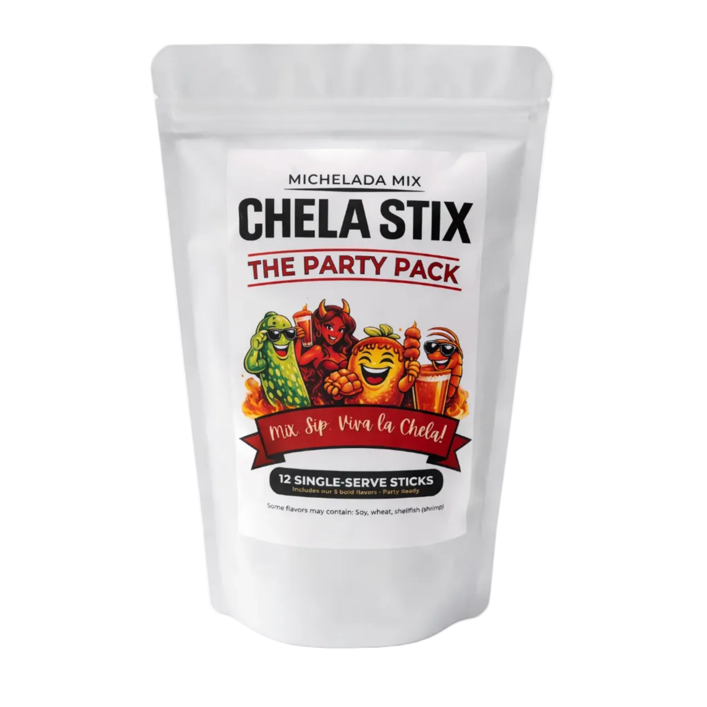 Chela Stix Michelada Mix Party Pack packaging 