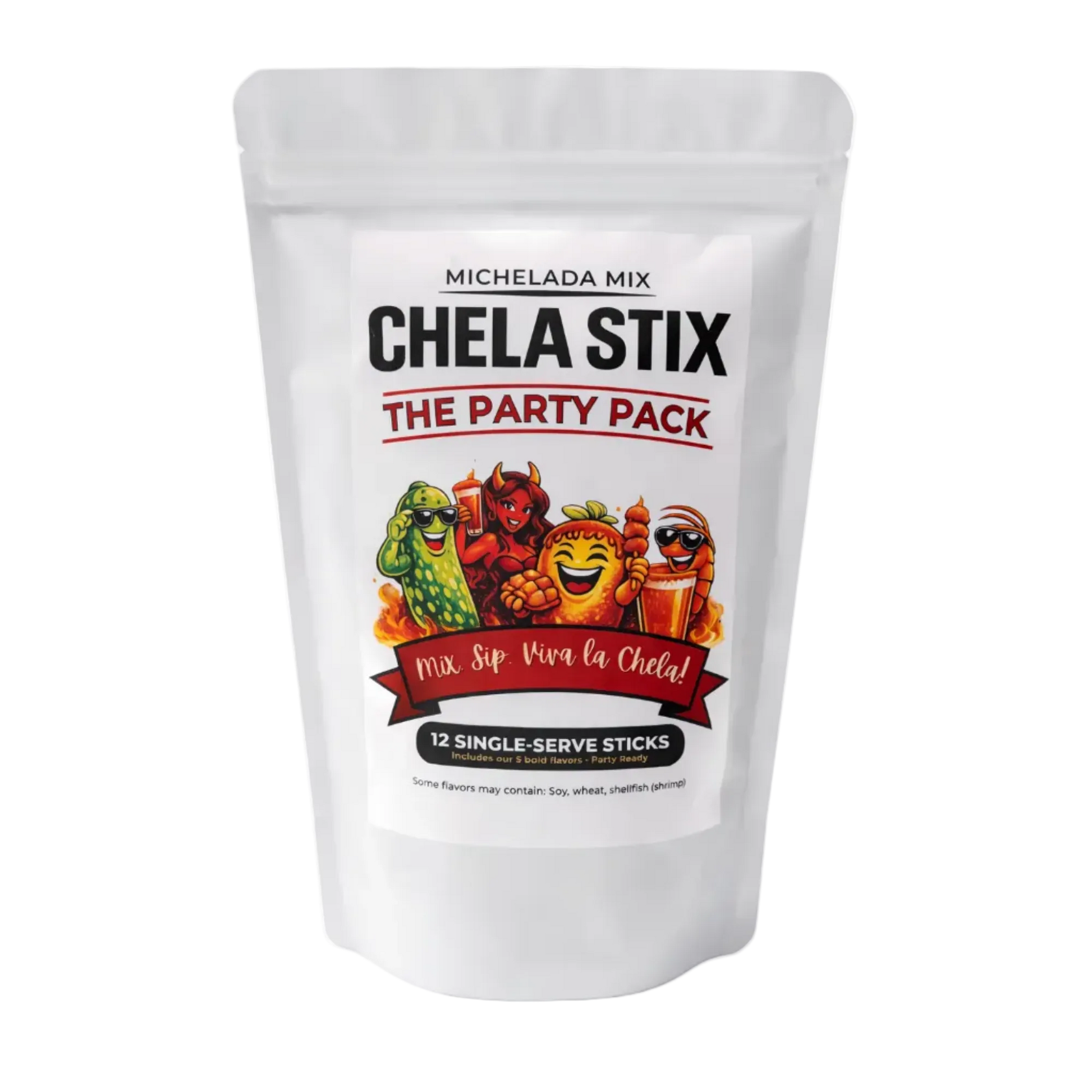 Chela Stix Michelada Mix Party Pack packaging 